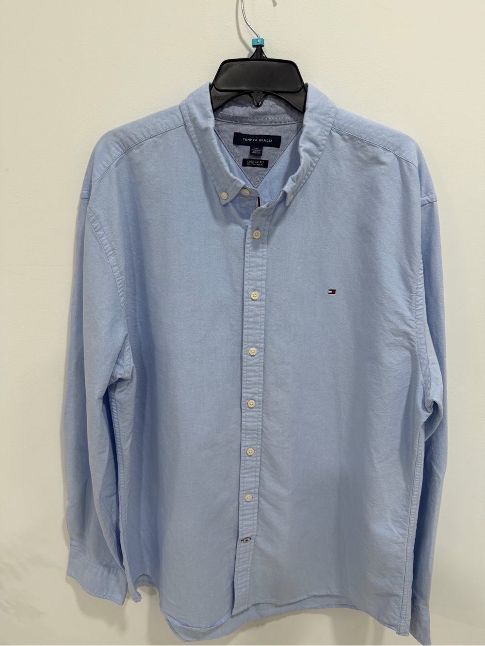 Tommy Hilfiger Pale Blue Button-Down Oxford Shirt